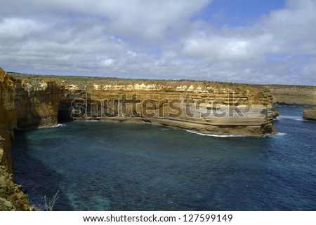 Australia, impressive places of interest on Great Ocean Road in Port Campbell Nationalpark