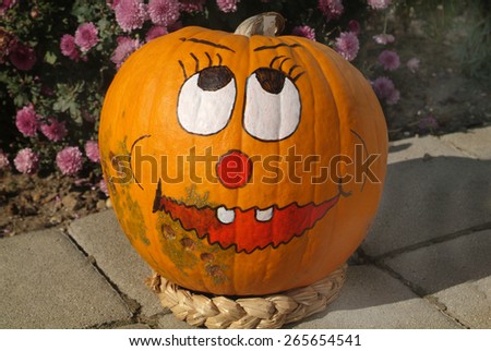 austria, painted pumpkin