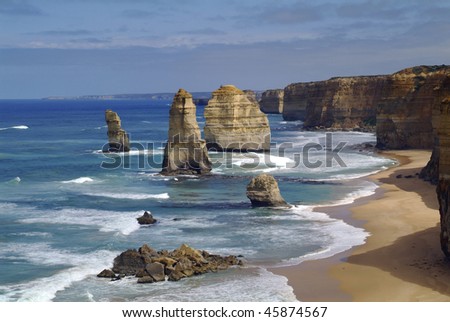 rock formation twelve apostles on the Great Ocean Road