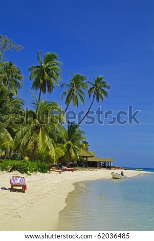 Beach on Plantation Island Resort on a Fiji Island
