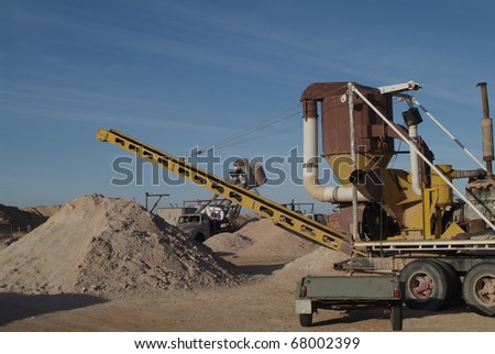 Australia, mining equipment in Coober Pedy