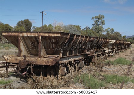 Australia, nostalgic railway wagon from the Pichi Richi Railway