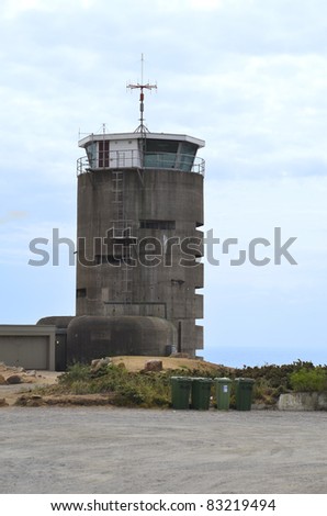 Great Britain, Jersey Island, look out tower from WWII now transmitting station