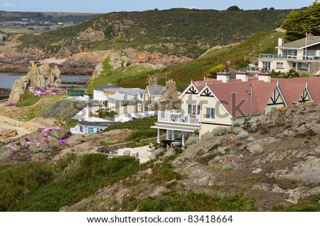 Great Britain, Jersey Island, homes in St. Brelade
