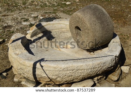 Greece, Athos Peninsula, oil mill for olives