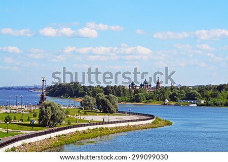 View of Yaroslavl city (city from the list \