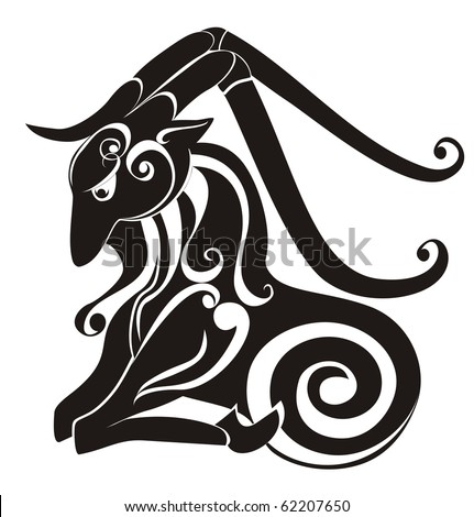 Capricorn Tattoos on Tattoo Capricorn  Astrology Sign  Vector Zodiac   62207650