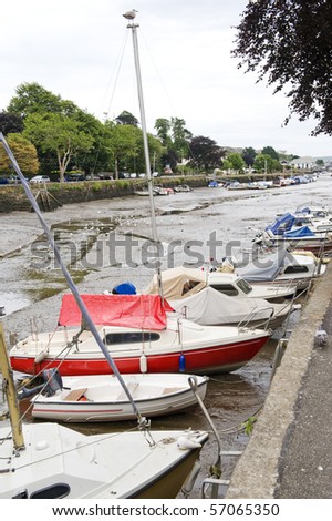 The Estuary at Kingsbridge,Deveon, Uk with the tide out