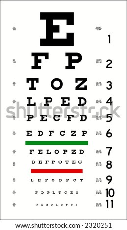 Eye Chart (in vector format, can be scaled to any size)