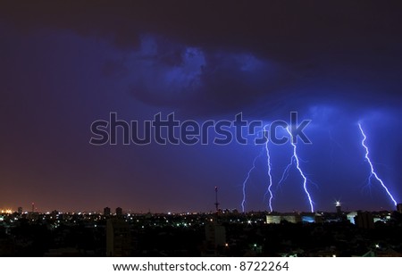 Electric Storm over the City