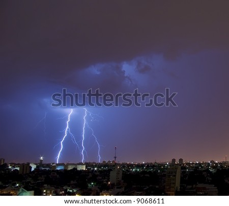 Electrical Storm over the City