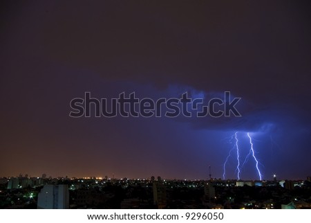 Electrical Storm over the City