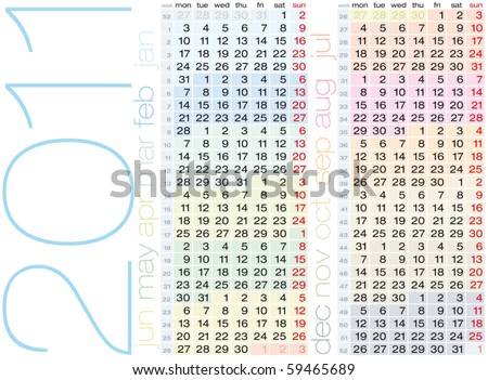 2011 calendar with week numbers uk. calendar 2011 uk with week