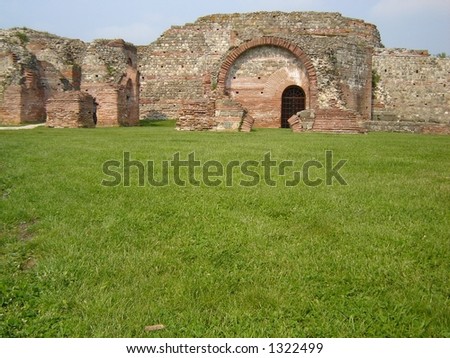 Roman palace archaeology site
