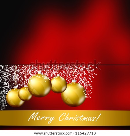 Elegant Christmas background template gift card
