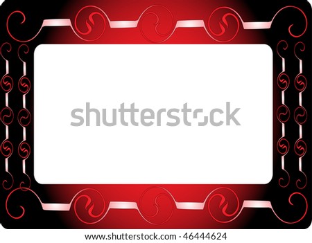 Colored frame on a white background