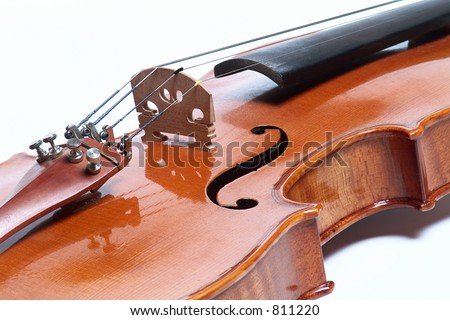 Violin box closeup