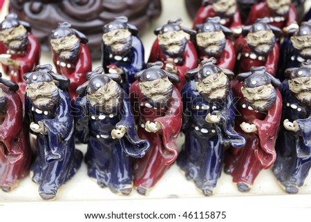 Miniature replica of Terracotta Army buried