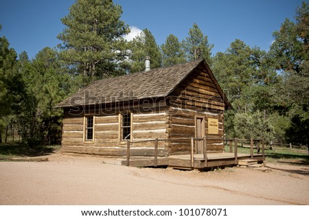 Oldest still standing log school house in Arizona, USA