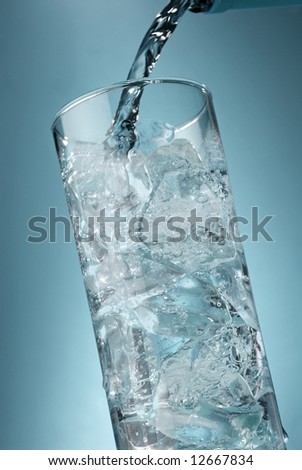 cool carbonated water drink