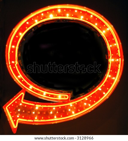 Neon Arrow Sign