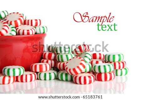  Fashioned Christmas Candy on Old Fashioned Peppermint Christmas Candy  Stock Photo 65183761