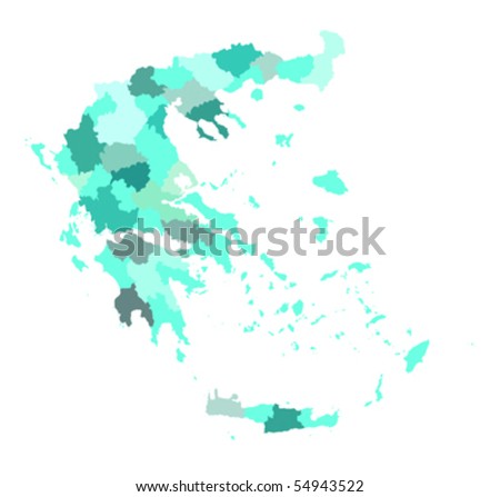 or Greek islands map in