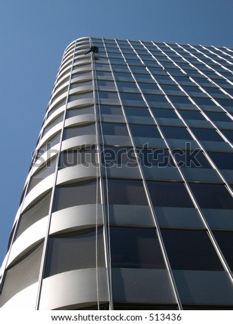 Building texture with window washer