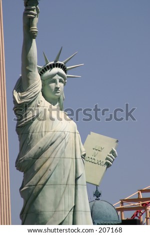 statue of liberty stamp vegas. stock photo : Statue of