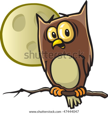 cartoon images of owls. A vector cartoon Owl. Owl