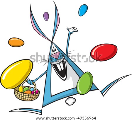 easter bunnies and eggs to colour in. easter bunnies and eggs to