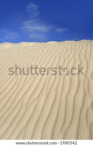 Lot of sand, picture taken in a desert.