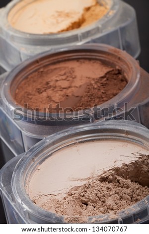 Close-up Photo Of Three Cosmetic Powder Colors