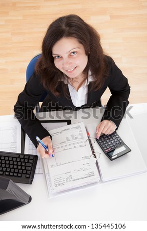 Photo Of Accountant Woman Working In Office