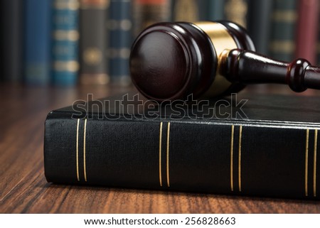 Close-up Photo Of Gavel And Law Book