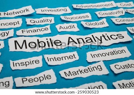 Word Mobile Analytics On Piece Of Paper Salient Among Other Related Keywords