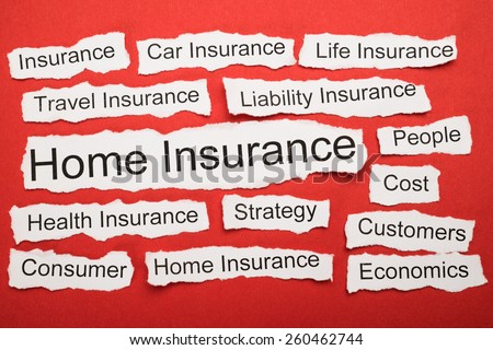 Home Insurance Text On Piece Of Paper Salient Among Other Related Keywords