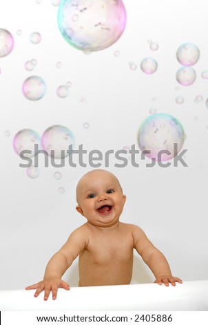 baby bath - bubbles