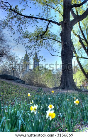 Central Park - west side, New York City,Manhattan,United states of  America