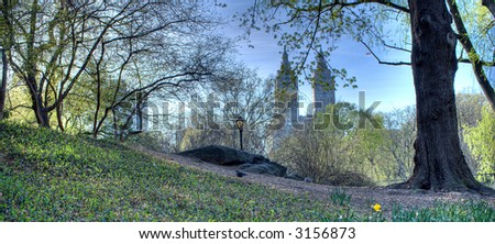 Central Park - west side, New York City,Manhattan,United states of  America