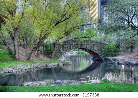 Bridge in Central Park, New York City,Manhattan,United states of  America