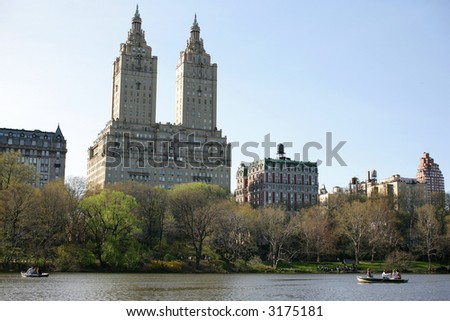 west side - Pond in Central Park, New York City,Manhattan,United states of America