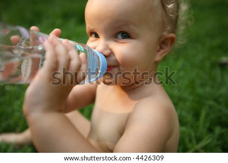 Baby Drinking Water