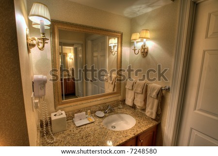hotel classic designer tap,mirror  & sink