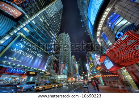 new york time square at night. Manhattan time square