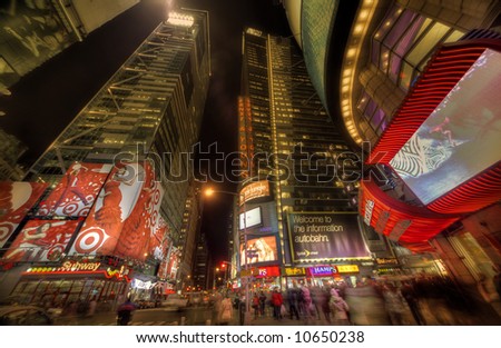 new york times square night. stock photo : New York City, Times Square at night