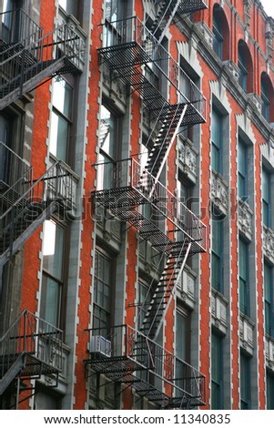 Fire Ladder - Manhattan,downtown,New York City