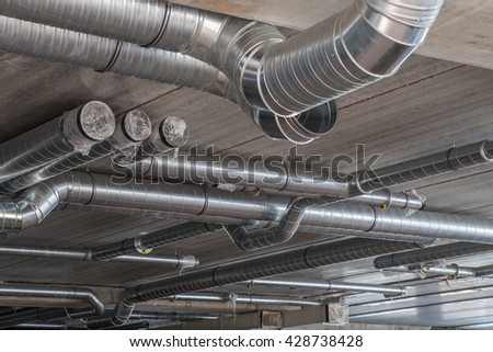 Ventilation pipes. Ventilation. Ventilation system.