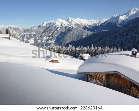 snowbound ski lodge