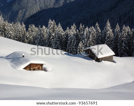 snowed-in ski lodges